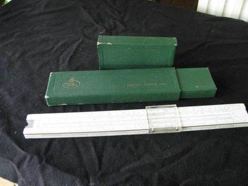 A STUNNING FABER CASTELL SLIDE RULE IN ORIGINAL BOX @ CRRAAAZZY R1 START