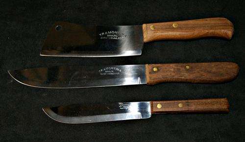 SET OF 3 GOOD QUALITY TRAMONTINA INOX KITCHEN KNIVES @@@ CRAAZZYYY R1 START