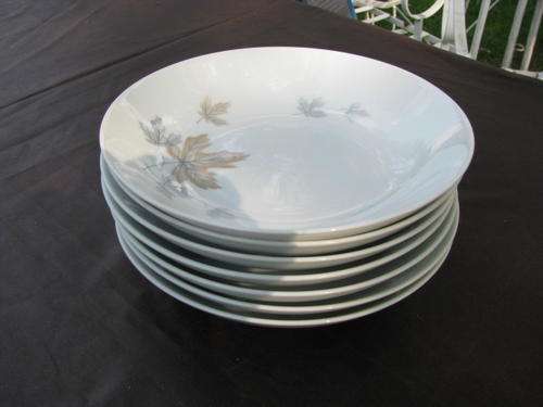 A SET OF 7 1970'S RETRO NORITAKE "MAPLEWOOD"  SOUP BOWLS  @CRAZY R1 START