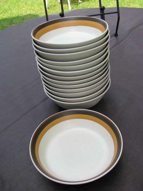 14 X GOOD QUALITY ARROWSTONE "PUEBLO SANDS" PATTERN  DESSERT BOWLS..BID PER EACH  @CRAZY R1 START