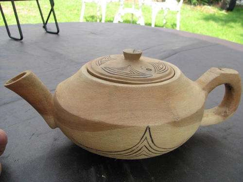 HERE'S SOMETHING RARE !!!!!! A CARVED WOOD TEAPOT...TRULY STUNNING !!!!  @CRAZY R1 START