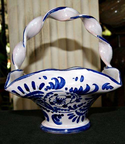 STUNNING RARE 1920's BITOSSI PORCELAIN BASKET... ITALIAN @@@ CRAZY R1 START @@@ CRAZY R1 START