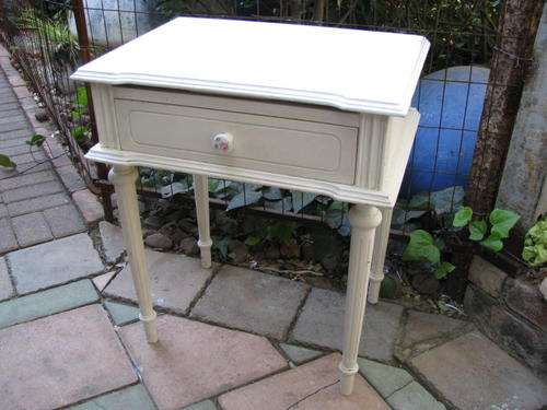 A PAINTED WHITE BEDSIDE PEDESTAL OR CABINET... LOVELY AS A SIDE TABLE IN THE LOUNGE  @CRAZY R1 START