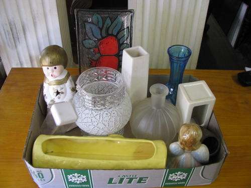 JOB LOT OF 11 ITEMS... GLASS, POTTERY, PORCELAIN ETC @@@ CRAZY R1 START
