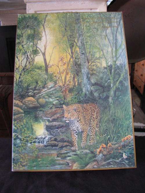 A VINTAGE BIG 5 SPECIAL EDITION LEOPARD 1500 PIECE PUZZLE @CRAZY R1 START