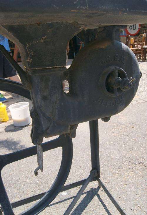 Antique Blacksmith Metal Fire Blower & Firepot