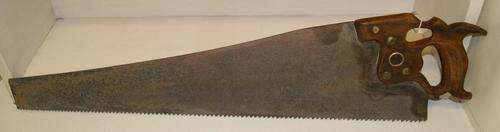 Vintage Henry Disston & Sons Lightweight Straight Crosscut Hand Saw