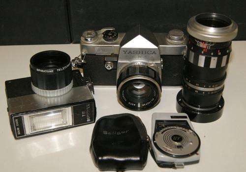 Yashica Penta J with Auto Yashinon 1:2 f=5cm with Multiple Accessories and Case