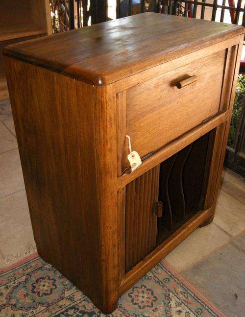 Art Deco Gramaphone Cabinet with Roller Door
