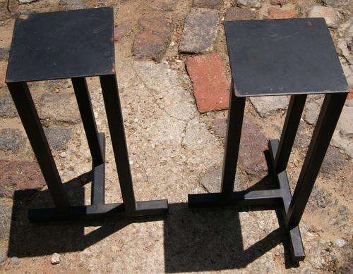 Black 3 Leg Speaker Stands with Spikes