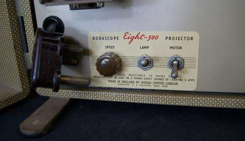 Vintage 1950's Kodak Kodascope Eight-500 8mm Movie Projector