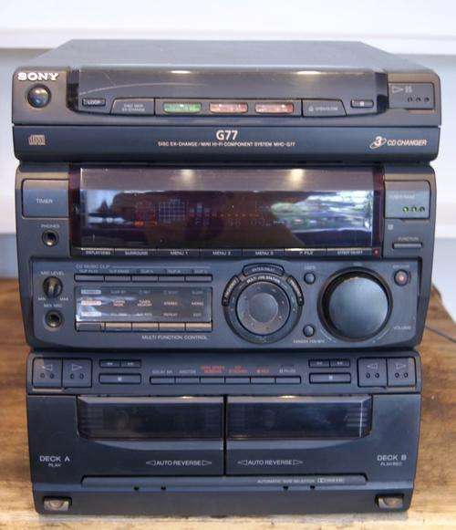 Sony MHC-77 Music HiFi System  (1 Seaker)