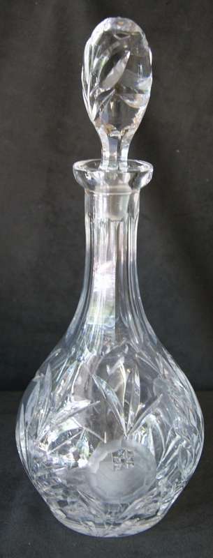 Vintage Crystal Decanter with Stopper