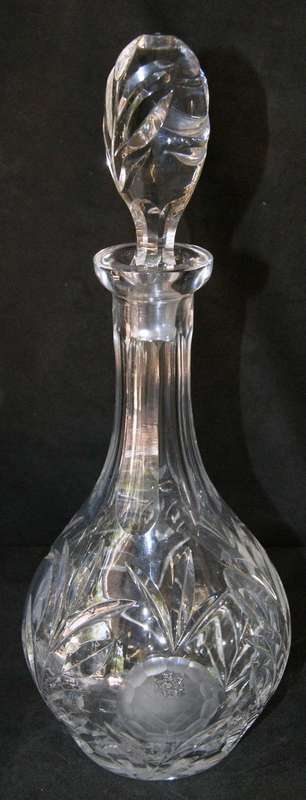 Vintage Crystal Decanter with Stopper