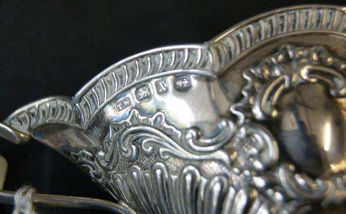 Antique 1897 Birmingham Hallmarked Silver Milk Jug - 62.6gms