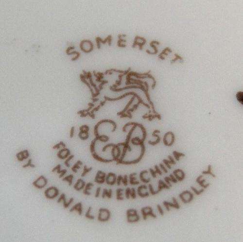 Foley Vintage Bone China Teacup,Saucer & Sideplate'Somerset' By Donald Brindley