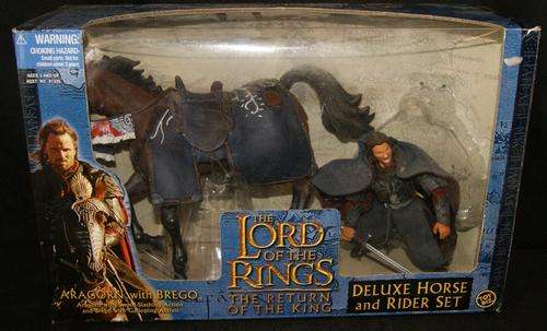 Aragorn With Brego Deluxe Horse And Rider Set - Return Of The King - 2003