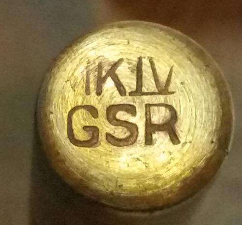 Vintage Brass Screw Top Snuff/Cocaine Tube with Spoon