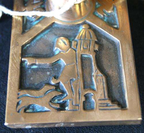 Vintage Large Brass Ink Blotter