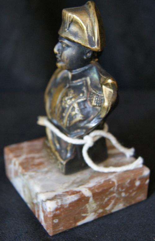 Vintage Bronze Lord Nelson Bust on Marble Plinth