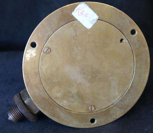 Antique Brass Steam Gauge Dewrance & Co. London Railroad Steam Engine Gauge