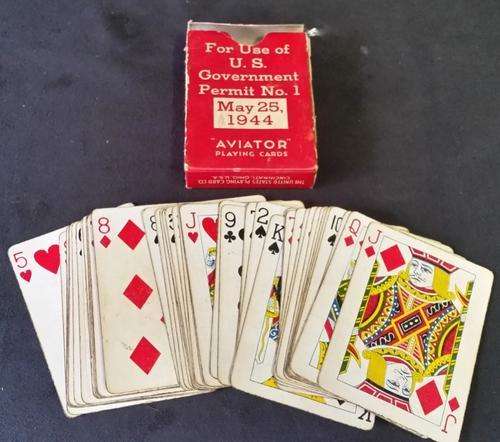 Vintage 1944 WWII American Red Cross Games Gift Set