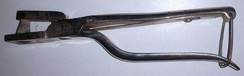 Vintage Steel Aesculap Triangle Shaped Ear Marking Pliers