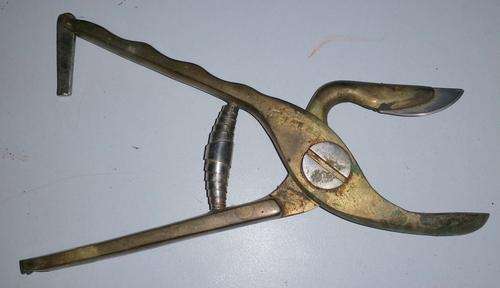Vintage Cattle Emasculator with Removable Scalpel Blade