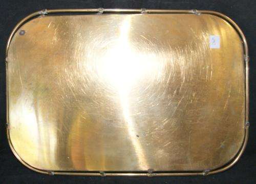 Vintage Brass Breakfast Serving Tray