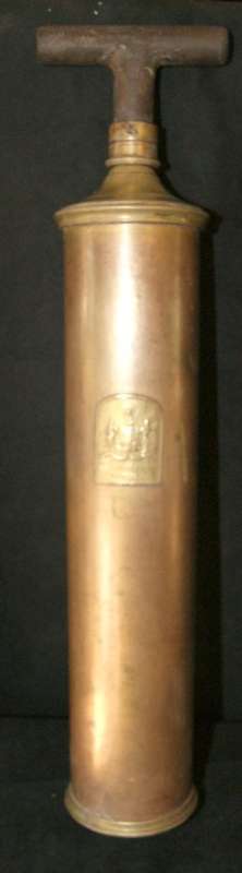 Antique Brass Joseph Gray & Son Sheffield Fire Extinguisher - REDUCED!!!