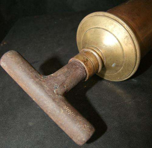 Antique Brass Joseph Gray & Son Sheffield Fire Extinguisher