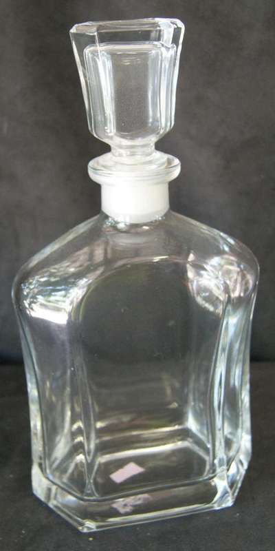 Large Glass Hexagonal Decanter