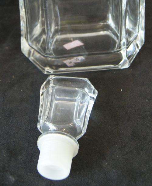 Large Glass Hexagonal Decanter