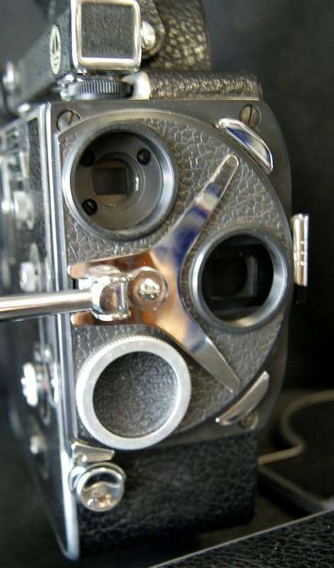 Vintage 1950's Bolex H16 Deluxe 16mm Movie Camera in Case
