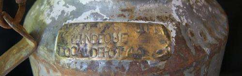Vintage Local Depot 49 Metal Milk Churn or Can