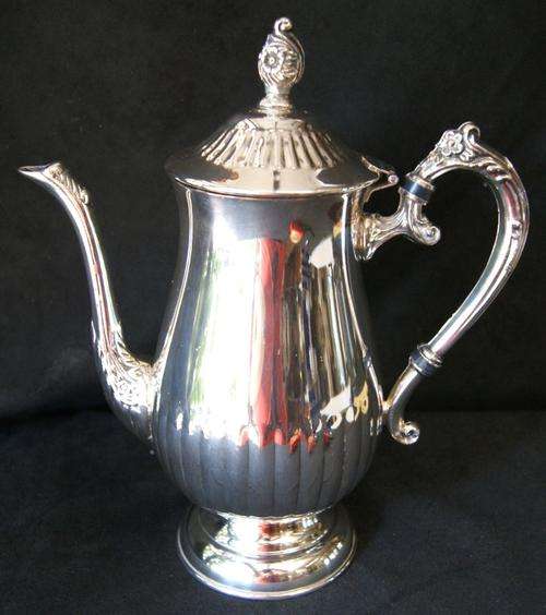 Antique Tall Silver Plated Tea/Coffee Pot