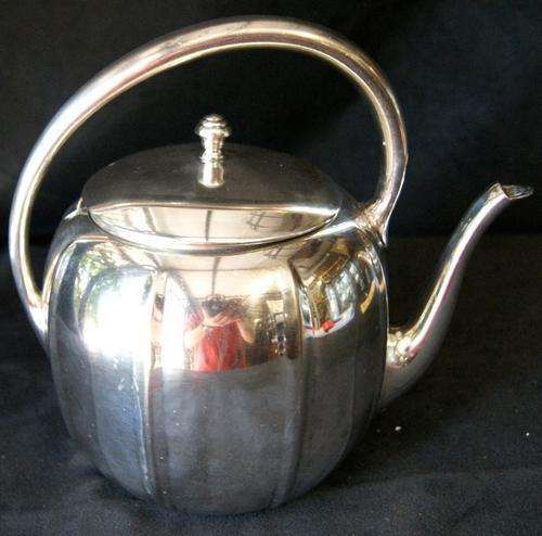 Mid-Century Modern Keystone Silver Co Silver Plate Teapot
