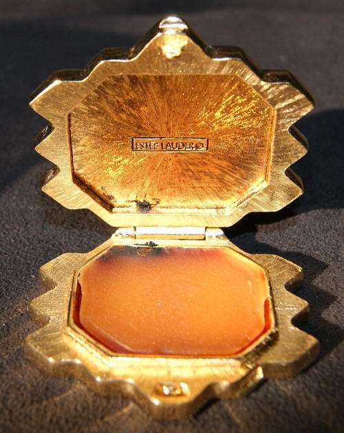 Vintage Estee Lauder Solid Perfume Honeycomb Knowing Fragrance