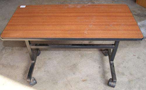 Wooden TV Trolley on Wheels
