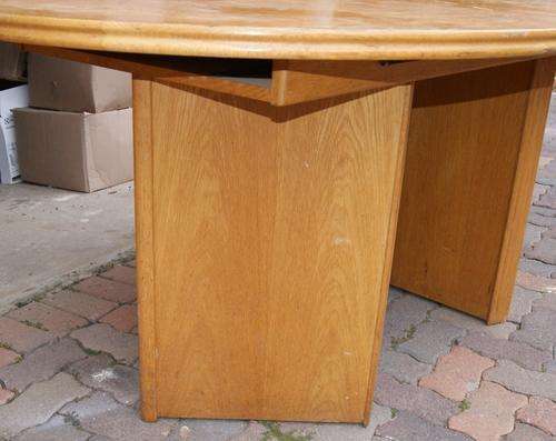 Vintage Oak Oval Office Table