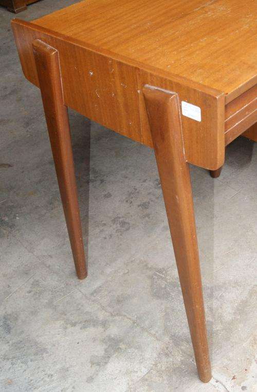 Vintage 1970's Veneer 3 Drawer Desk