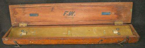 Rare Elliott Bros London Brass Protracted Rolling Parallel Rule