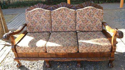 Imbuia Ball and Claw highly carved 3 Seater imbuia ball & claw bench / couch REDUCED!!!!!!!