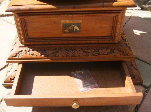 His Masters Voice Reproduction Wind-Up Gramaphone