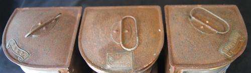 Vintage Nautical Copper Electric Port,Starboard and Launch Lantern Set