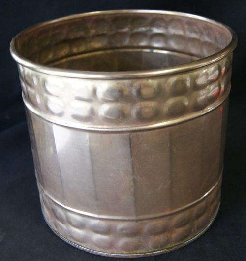 Vintage Small Copper Firewood Bin