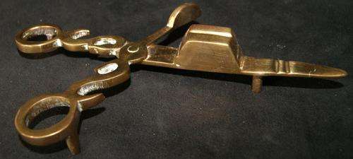 Large Brass Candle Snuffer