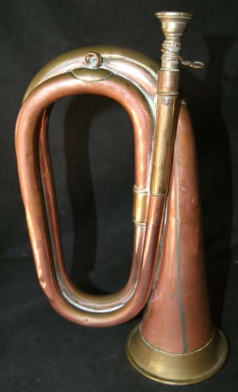 Double coil brass bugle