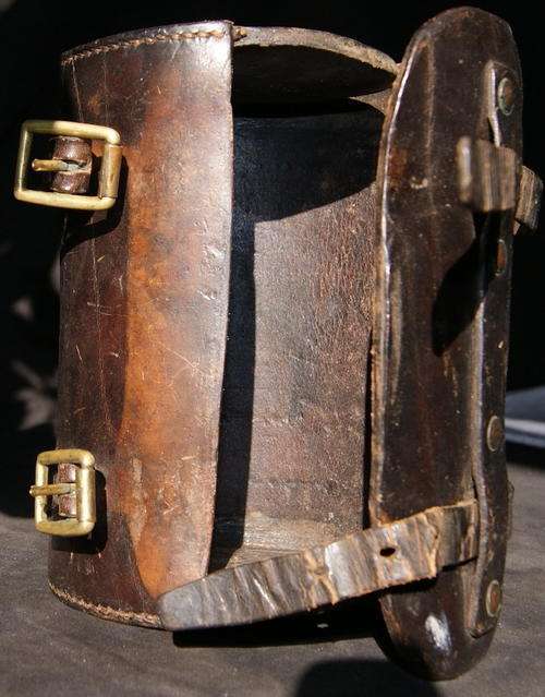 Vintage Small Brown Leather 2 Buckle Satchel