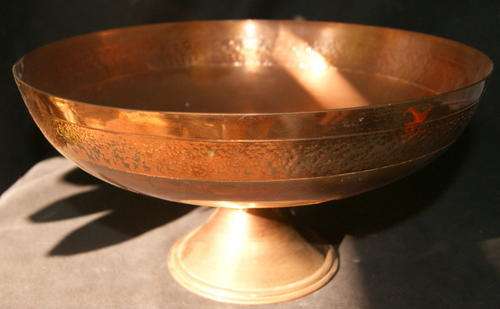 Large Copper Centre Piece Bowl